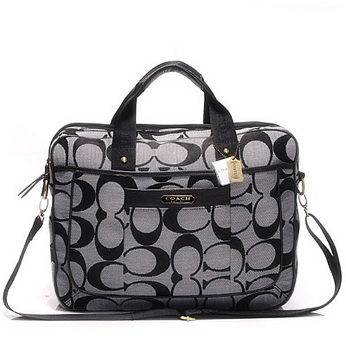 Coach In Monogram Large Grey Business bags DHJ | Coach Outlet Canada